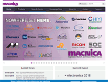Tablet Screenshot of macnica.eu